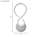 GobekUsa Modern Acrylic LED Wall Sconce - Twist Design, White Finish, Ideal for Living Room Lighting