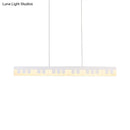 GobekUsa Modern Acrylic Piano Key Chandelier Lamp Fixture Kids LED Ceiling Light - White/Black, White/Warm Light