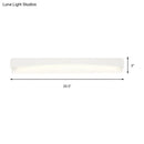 GobekUsa Modern LED Vanity Light Fixture - Wall Mounted Acrylic Rectangular Design in Natural White Light, 16.5"/20.5"/24.5" Wide