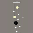 Modern Acrylic Staircase Multi-Light Pendant Chandelier