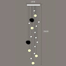 Modern Acrylic Staircase Multi-Light Pendant Chandelier