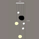Modern Acrylic Staircase Multi-Light Pendant Chandelier