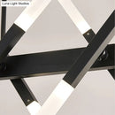 GobekUsa Modern Acrylic Tube Island Pendant Light - 16/20 Lights - Black/White/Gold - Dining Room Ceiling Lighting