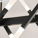 GobekUsa Modern Acrylic Tube Island Pendant Light - 16/20 Lights - Black/White/Gold - Dining Room Ceiling Lighting