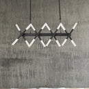 GobekUsa Modern Acrylic Tube Island Pendant Light - 16/20 Lights - Black/White/Gold - Dining Room Ceiling Lighting