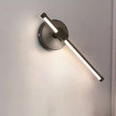 GobekUsa Modern Acrylic Tube LED Wall Lamp: Black Sconce Light with Metal Backplate, Warm/White Light