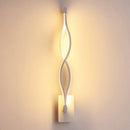 GobekUsa Modern Acrylic Twist Wall Light Sconce in Black/White - Neutral/Warm/White Light