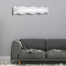GobekUsa Modern Acrylic Wave Vanity Lighting - LED 16"/20" Wide White Sconce Light Fixture - White/Warm Light
