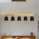 GobekUsa Modern Adjustable Cone Pendant Lamp - 3/5-Light Island Drop Light in Black/White