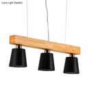 GobekUsa Modern Adjustable Cone Pendant Lamp - 3/5-Light Island Drop Light in Black/White
