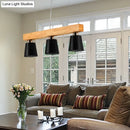 GobekUsa Modern Adjustable Cone Pendant Lamp - 3/5-Light Island Drop Light in Black/White