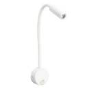 Modern adjustable gooseneck led bedside wall sconces bedroom reading lamp by Decorbites