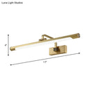 GobekUsa Modern Adjustable LED Wall Lamp with Metal Mirror Cabinet and Linear Acrylic Shade