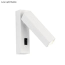 GobekUsa Contemporary Mini LED Wall Sconce with Rotatable Metallic Design - Black/Silver/White