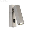 GobekUsa Contemporary Mini LED Wall Sconce with Rotatable Metallic Design - Black/Silver/White
