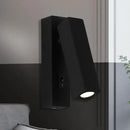 GobekUsa Contemporary Mini LED Wall Sconce with Rotatable Metallic Design - Black/Silver/White