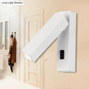 GobekUsa Contemporary Mini LED Wall Sconce with Rotatable Metallic Design - Black/Silver/White