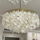 GobekUsa Aeolian Bells Shell Chandelier for Mediterranean Living Room, Shop, Bar, and Restaurant