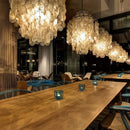 GobekUsa Aeolian Bells Shell Chandelier for Mediterranean Living Room, Shop, Bar, and Restaurant