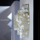 GobekUsa Aeolian Bells Shell Chandelier for Mediterranean Living Room, Shop, Bar, and Restaurant