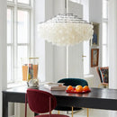 GobekUsa Aeolian Bells Shell Chandelier for Mediterranean Living Room, Shop, Bar, and Restaurant