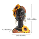 GobekUsa African Beauty Figurines: Modern Art Crafts for Home & Office Decor