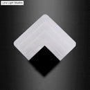 GobekUsa Square LED Wall Sconce - 5.5/8" Width, Acrylic Light, Aged Silver/Black Finish