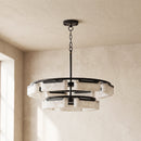 Modern Alabaster Fusion Chandelier