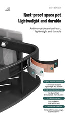 GobekUsa Modern Aluminum Bathroom Corner Caddy Shelf