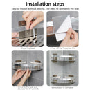 GobekUsa Modern Aluminum Bathroom Corner Caddy Shelf