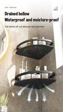 GobekUsa Modern Aluminum Bathroom Corner Caddy Shelf