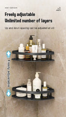 GobekUsa Modern Aluminum Bathroom Corner Caddy Shelf