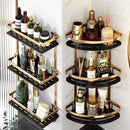 GobekUsa Modern Aluminum Bathroom Corner Caddy Shelf