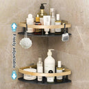 GobekUsa Modern Aluminum Bathroom Corner Caddy Shelf