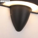 GobekUsa Modern Aluminum Mushroom Design Wall Sconce LED Black Lamp for Porch, Warm/White Lighting