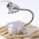 GobekUsa Modern Aluminum Reading Wall Lamp with Adjustable Arm - LED Chrome Wall Light Sconce