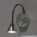 GobekUsa Modern Aluminum Reading Wall Lamp with Adjustable Arm - LED Chrome Wall Light Sconce