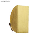 GobekUsa Modern Aluminum Wall Sconce with Foldable Semicircle Shade - 1 Light, Black/Gold Finish