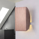 GobekUsa Modern Aluminum Wall Sconce with Foldable Semicircle Shade - 1 Light, Black/Gold Finish