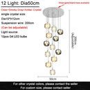 GobekUsa Crystal LED Ceiling Chandelier for Living Room, Bedroom, Dining, and Kitchen