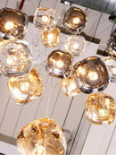 GobekUsa Crystal LED Ceiling Chandelier for Living Room, Bedroom, Dining, and Kitchen