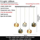 GobekUsa Crystal LED Ceiling Chandelier for Living Room, Bedroom, Dining, and Kitchen