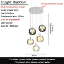 GobekUsa Crystal LED Ceiling Chandelier for Living Room, Bedroom, Dining, and Kitchen
