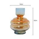 GobekUsa Gradient Glass Vase for Stylish Flower Arrangements and Home Decor
