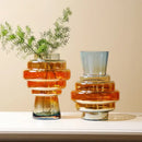 GobekUsa Gradient Glass Vase for Stylish Flower Arrangements and Home Decor