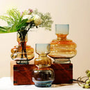 GobekUsa Gradient Glass Vase for Stylish Flower Arrangements and Home Decor