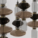 GobekUsa Ballet Pendant Lamp Clear Amber Glass Shade Restaurant Bedroom Lighting