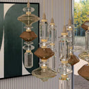 GobekUsa Ballet Pendant Lamp Clear Amber Glass Shade Restaurant Bedroom Lighting