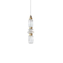 GobekUsa Ballet Pendant Lamp Clear Amber Glass Shade Restaurant Bedroom Lighting