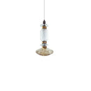 GobekUsa Ballet Pendant Lamp Clear Amber Glass Shade Restaurant Bedroom Lighting